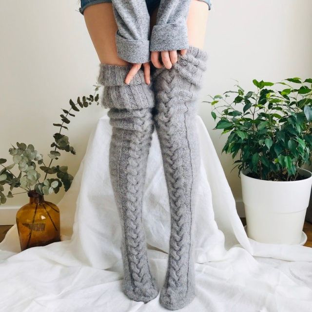 Cozy Socks™ |  Supermysiga Overknee Strumpor För Vintern